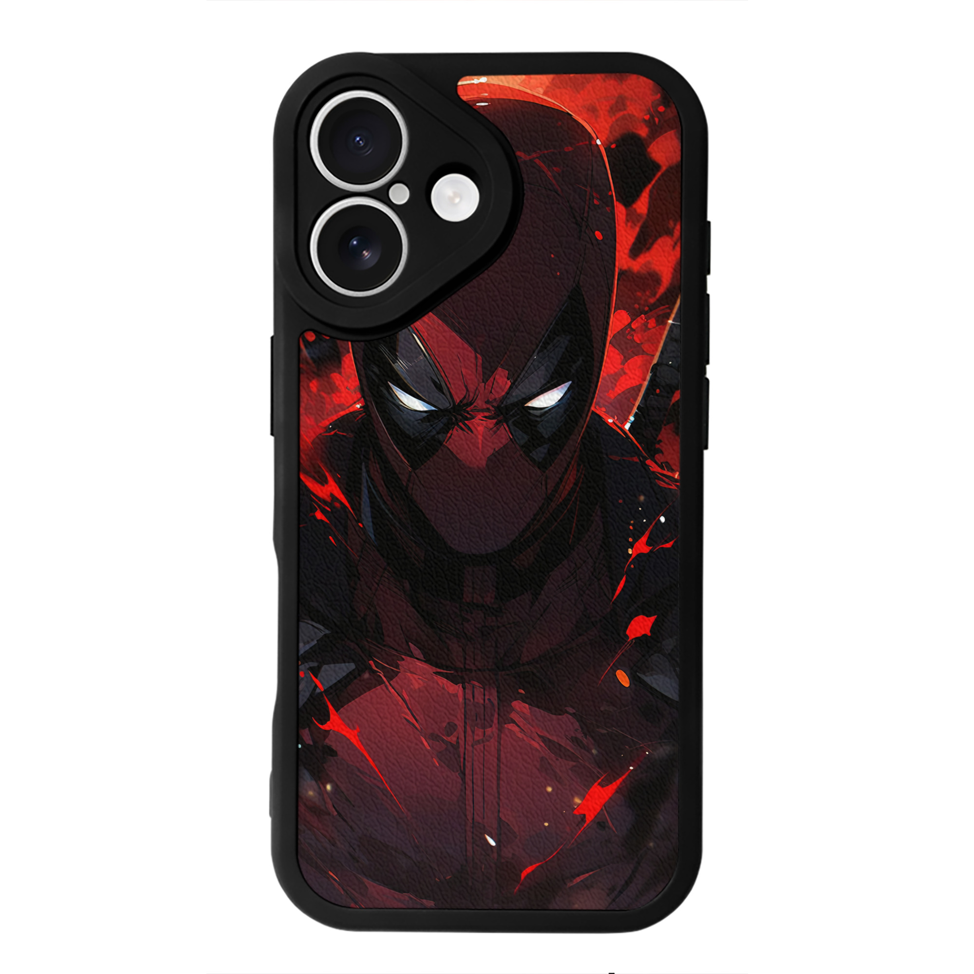 （画像用） Deadpool デッドプール 【iPhone 16シリーズ対応】シリコンスマホケース（レザー調） 材質：シリコン